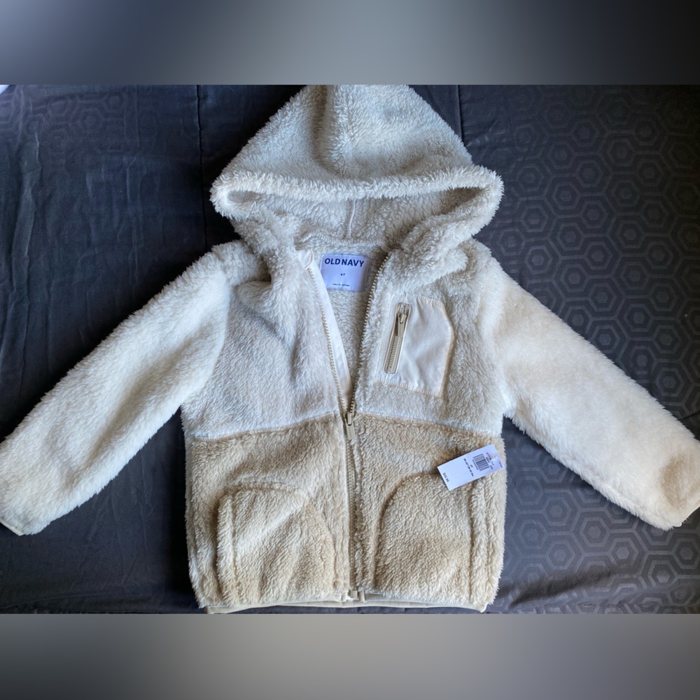 Sherpa neutral color block sweater